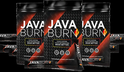 Java Burn supplement packet with coffee